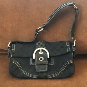 Coach black soho shoulder bag